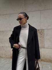 Свитер из шерсти мериноса OVER жемчужный