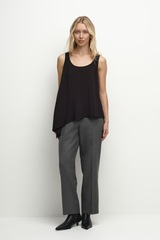 Брюки прямые укороченные