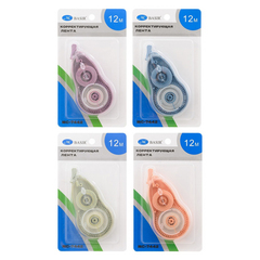 Корректирующая лента Basir, длина 12м, серия "Классик", ширина 5 мм, ассорти