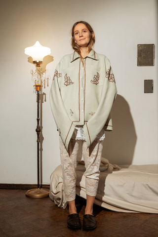 Рубашка Soeurs с Инициалами бежевая