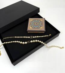 85961 - Колье чокер  из жемчуга с подвеской CDIOR