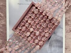 Нить бусин из розового кварца 12-16мм (галтовка)