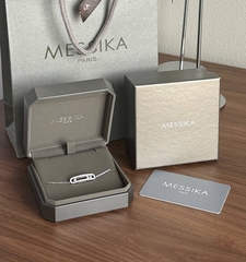 Браслет MESSIKA с двигающимися фианитами цвет серебро/золото