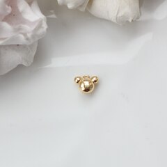 Подвеска Микки Маус 9*8 мм, позолота, П050