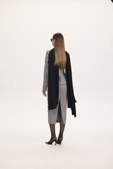 Юбка гусиные лапки карандаш миди