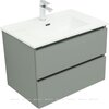 Aquanet 344750 Тумба с раковиной Вега 2.0 70 2 ящ. цв.мисти грин (раковина Ирис) (344750)