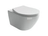 Ceramica Nova Pearl CN8001 Подвесной унитаз c ультра тонким сидением с функцией плавного закрытия, цвет: белый