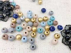 Бусины пришивные дерево, р. 6 мм