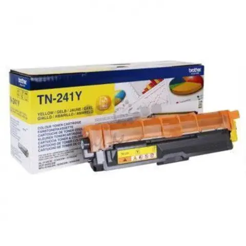 Тонер-картридж TN-241Y yellow Brother HL-3140CW, 3150CDW, 3170СDW, DCP-9020CDW, MFC-9140CDN, 9330CDW, 9340CDW (1400 стр)