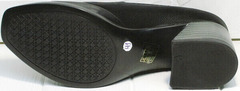 Осенние туфли женские на каблуке 6 см H&G BEM 167 10B-Black.