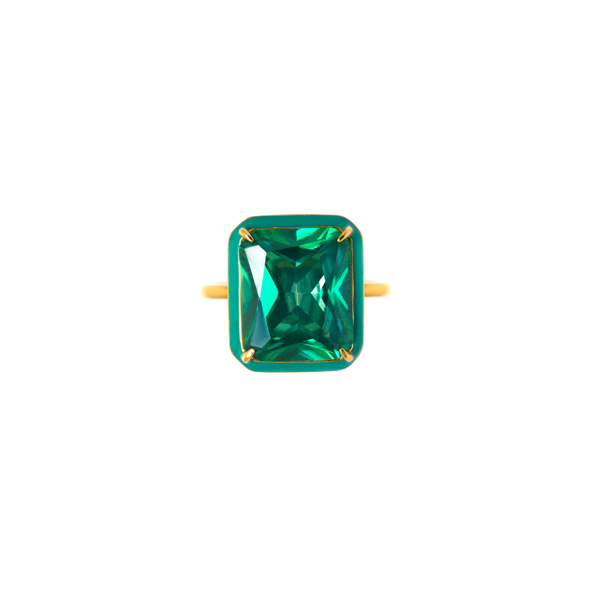 VIVA LA VIKA Кольцо Square Macaroon Ring – Light Apple