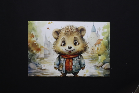 Ежик на прогулке