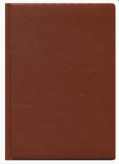 ЕЖЕДНЕВНИК А6, 160Л., НЕДАТИР. ВИЛАДЖ СВЕТЛО-КОРИЧНЕВЫЙ ПЕРЕПЛ.КОЖЗАМ