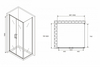 Abber Sonnenstrand AG04100C-S80 Душевой уголок, 100x80x195, цвет: хром