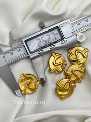 Пуговицы Скиапар. золотистые змейка 