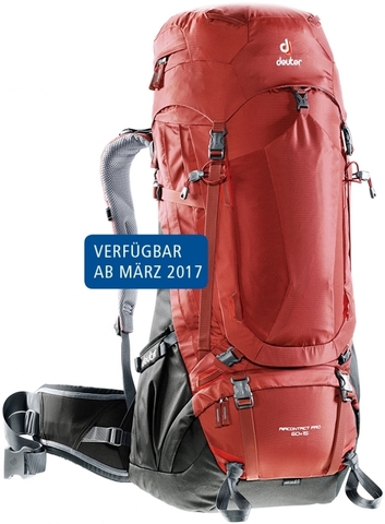 Картинка рюкзак туристический Deuter Aircontact Pro 60+15 Lava-Anthracite - 1