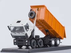 MAZ-6516 tipper 8x4 white-orange 1:43 Start Scale Models (SSM)