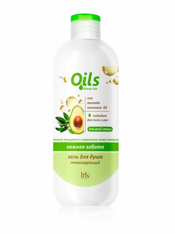 Гель для душа ТОНИЗИРУЮЩИЙ  500мл Iris OILS BEAUTY LINE