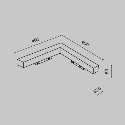 Трековый светильник Maytoni Basis angle TR078-2-24W4K-B