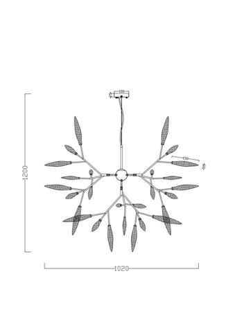 Подвесной светильник Freya Iris FR5067PL-36B