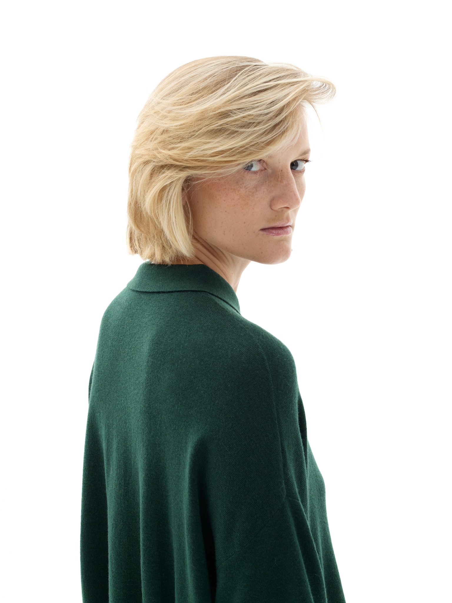 Зеленая трикотажная футболка-поло