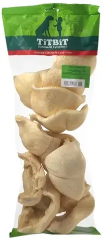 Titbit лакомство для собак Губы говяжьи 300 гр
