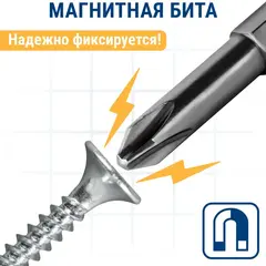 Бита отверточная ПРАКТИКА Профи PH-2 х 50мм (50шт) (776-614)