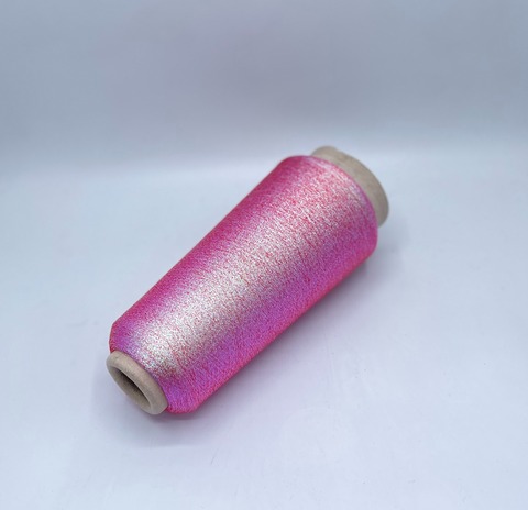 Torcitura di domaso (пр.Италия),art.Dragonfly, 10500м / 100 гр. 100% Полиэстер(люрекс), цвет-Коралловая стрекоза (801+718) , арт.36576