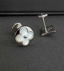 Серьги пусеты SUN & STAR коллекция LV white VGOLD