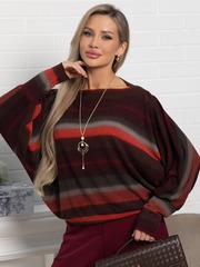 Блуза Муза (бордово-оранжевый) Б15184-5М LT Collection