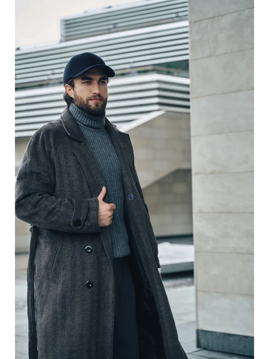 Кепка утепленная с ушками драповая