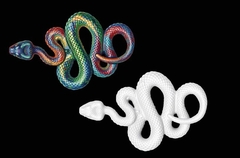 Силиконовый молд Змейка мини