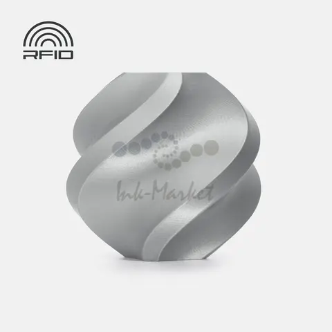 Пластик для 3D-печати Bambu Lab PLA Basic, 1.75 мм, 1 кг, серебристый (Silver), на катушке, A00-D1-1.75-1000-SPL