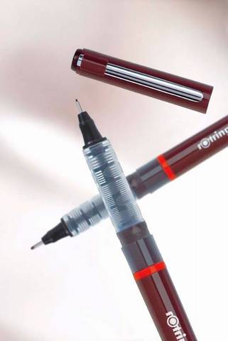 Набор ручек капиллярных Rotring Tikky Graphic 3 ручки: 0.3/0.5/0.7 mm черные чернила (1904812)