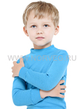 Терморубашка из шерсти мериноса Norveg Soft City Style Blue детская