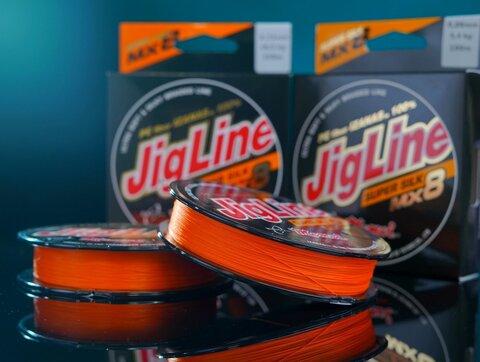 Шнур JigLine Super Silk 0,12мм, 10кг, 100м оранжевый