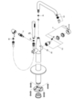 Смеситель для ванны напольный Grohe Essence 23491AL1