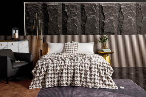 Покрывало 220x240 Sofi De MarkO Эрнесто кофейное