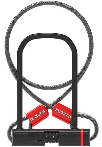 Картинка замок велосипедный Zefal K-Traz U13 Code+Cable  - 1