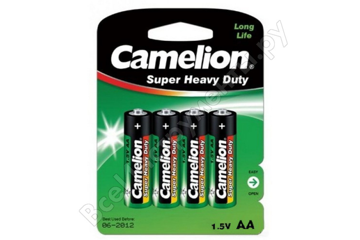 Э/п Camelion R6 Green BL4 (R6P-BP4G)