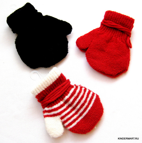 Шерстяные рукавички для малышей от 0 до 2 лет Magic Gloves Дания.