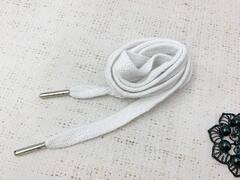 Шнур турецкое плетение, ш. 1 см, L 132 см, белый