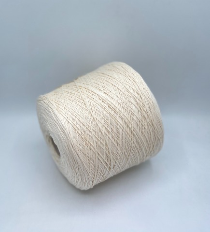 Бобинная пряжа (пр.Италия), art.Cotone, 350м/100 гр. 100%Хлопок, цвет-Натуральный белый , арт.34805