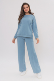Спортивный костюм для беременных и кормящих 12407 синяя дымка