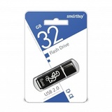 Флешка 32 GB USB 2.0 SmartBuy Glossy (Черный)