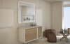 Cezares 50214 Раковина из искусственного мрамора, чаша справа 50214 Bianco opaco, 106x46x1,6