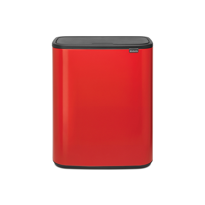 Мусорный бак Touch Bin Bo (2 х 30 л), Пламенно-красный, арт. 221507 - фото 1