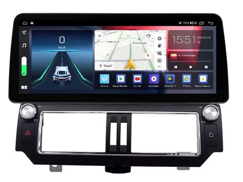 Магнитола для Toyota Prado 150 (2013-2017) Android 10 4/64GB QLED DSP 4G модель TO-150TS18