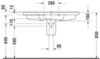 Раковина мебельная Duravit P3 Comforts 2332100030