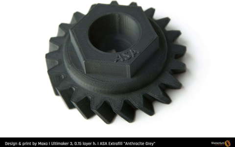 Пластик для 3D-принтера Fillamentum ASA Extrafill - Anthracite Grey